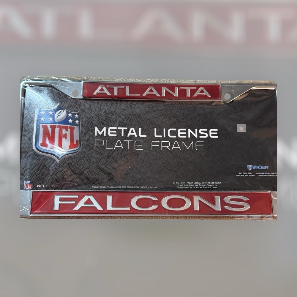 NFL Atlanta Falcons Officially Licensed license plate frame
